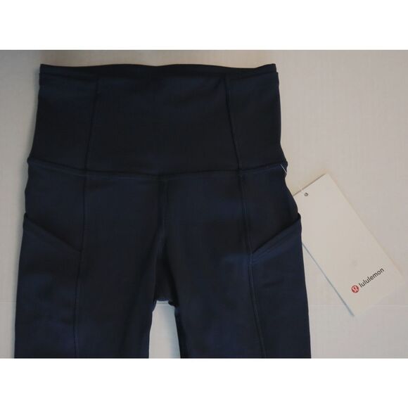 Lululemon W5BXQS Women Sz 0 True Navy Blue Fast Free High-Rise 25" Tights - Picture 6 of 16